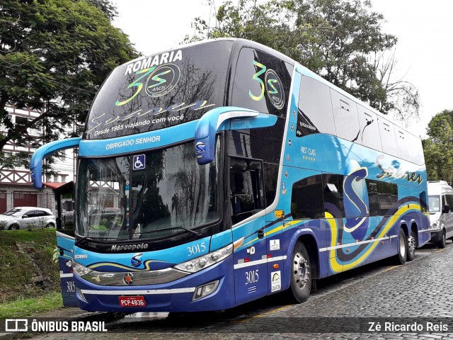 Soares Turismo e Fretamento 3015 na cidade de Petrópolis, Rio de Janeiro, Brasil, por Zé Ricardo Reis. Número da foto: #6519584.