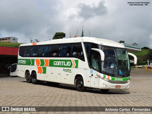 Empresa Gontijo de Transportes 21720 na cidade de João Monlevade, Minas Gerais, Brasil, por Antonio Carlos Fernandes. ID da foto: 6519407.