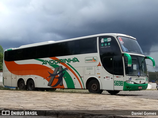 Empresa de Transportes Andorinha 5698 na cidade de Ouro Preto, Minas Gerais, Brasil, por Daniel Gomes. Número da foto: #6518854.