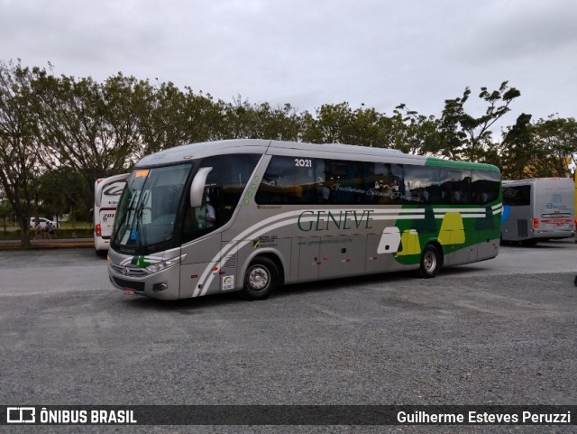 Santa Luzia Transporte e Turismo - Geneve Turismo 2021 na cidade de Penha, Santa Catarina, Brasil, por Guilherme Esteves Peruzzi. ID da foto: 6520075.