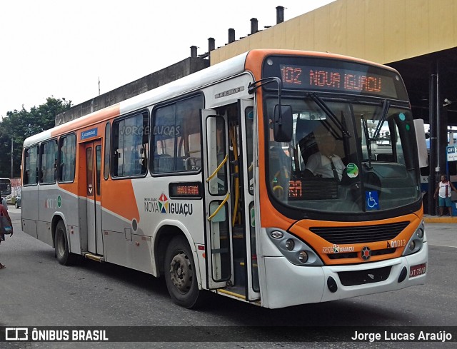 Viação São José A01013 na cidade de Nova Iguaçu, Rio de Janeiro, Brasil, por Jorge Lucas Araújo. ID da foto: 6520807.