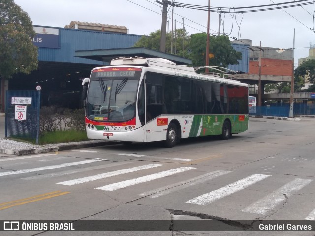 Metra - Sistema Metropolitano de Transporte 7217 na cidade de São Bernardo do Campo, São Paulo, Brasil, por Gabriel Garves. ID da foto: 6519646.