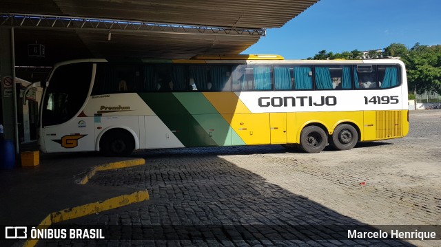 Empresa Gontijo de Transportes 14195 na cidade de Teófilo Otoni, Minas Gerais, Brasil, por Marcelo Henrique. Número da foto: #6520387.