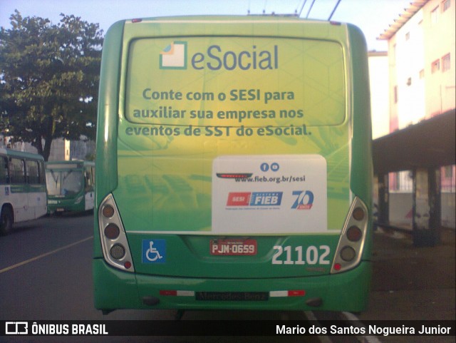 OT Trans - Ótima Salvador Transportes 21102 na cidade de Salvador, Bahia, Brasil, por Mario dos Santos Nogueira Junior. Número da foto: #6519273.