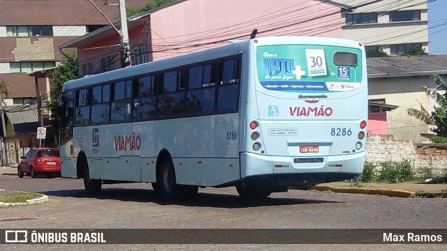 Empresa de Transporte Coletivo Viamão 8286 na cidade de Viamão, Rio Grande do Sul, Brasil, por Max Ramos. ID da foto: 6522568.