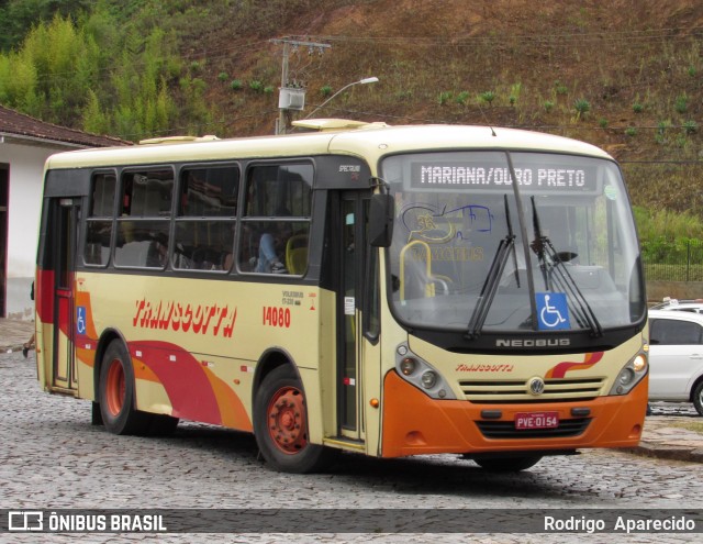 Transcotta Turismo 14080 na cidade de Ouro Preto, Minas Gerais, Brasil, por Rodrigo  Aparecido. Número da foto: #6523332.
