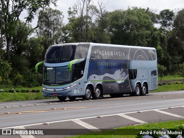 Viação Garcia 8814 na cidade de Fernandes Pinheiro, Paraná, Brasil, por André Felipe Mudrei. ID da foto: 6522181.