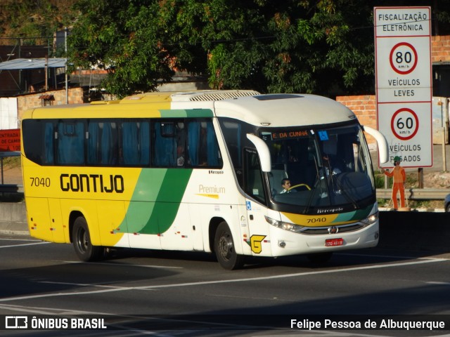 Empresa Gontijo de Transportes 7040 na cidade de Salvador, Bahia, Brasil, por Felipe Pessoa de Albuquerque. Número da foto: #6522024.