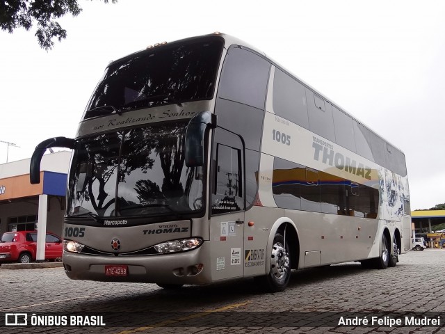 Transportes Thomaz 1005 na cidade de São José dos Pinhais, Paraná, Brasil, por André Felipe Mudrei. ID da foto: 6522115.