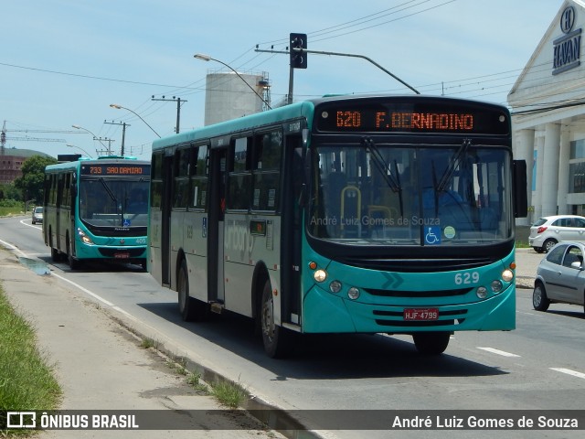 TUSMIL - Transporte Urbano São Miguel 629 na cidade de Juiz de Fora, Minas Gerais, Brasil, por André Luiz Gomes de Souza. ID da foto: 6523329.