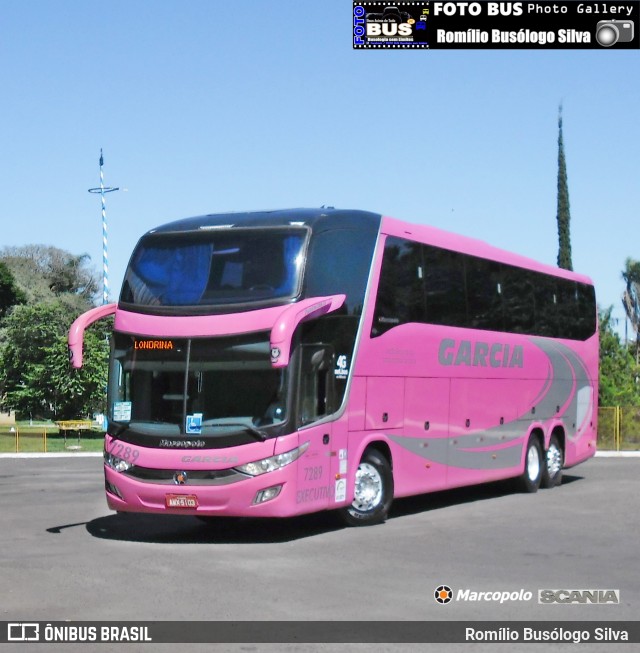 Viação Garcia 7289 na cidade de Rolândia, Paraná, Brasil, por Romílio Busólogo Silva . Número da foto: #6523625.