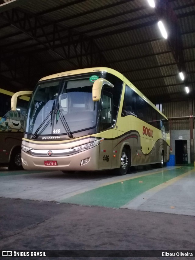 SOGIL - Sociedade de Ônibus Gigante Ltda. 446 na cidade de Gravataí, Rio Grande do Sul, Brasil, por Elizeu Oliveira. ID da foto: 6521806.