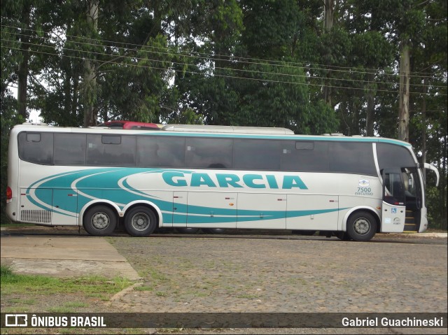 Viação Garcia 7500 na cidade de Imbaú, Paraná, Brasil, por Gabriel Guachineski. ID da foto: 6521305.