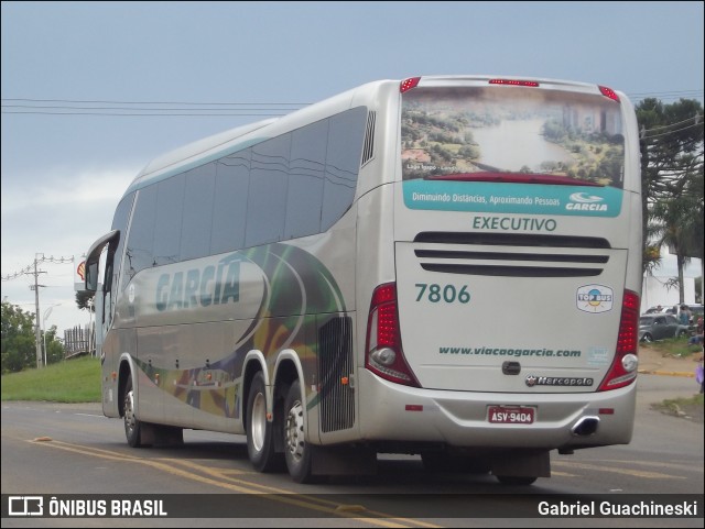 Viação Garcia 7806 na cidade de Imbaú, Paraná, Brasil, por Gabriel Guachineski. Número da foto: #6521212.