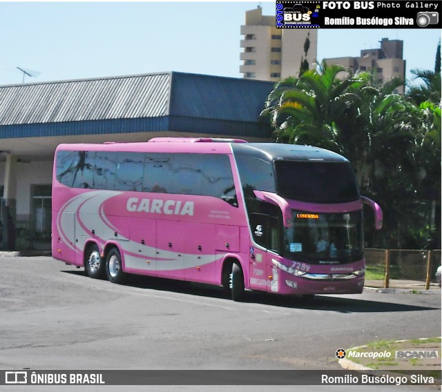 Viação Garcia 7289 na cidade de Rolândia, Paraná, Brasil, por Romílio Busólogo Silva . Número da foto: #6523613.