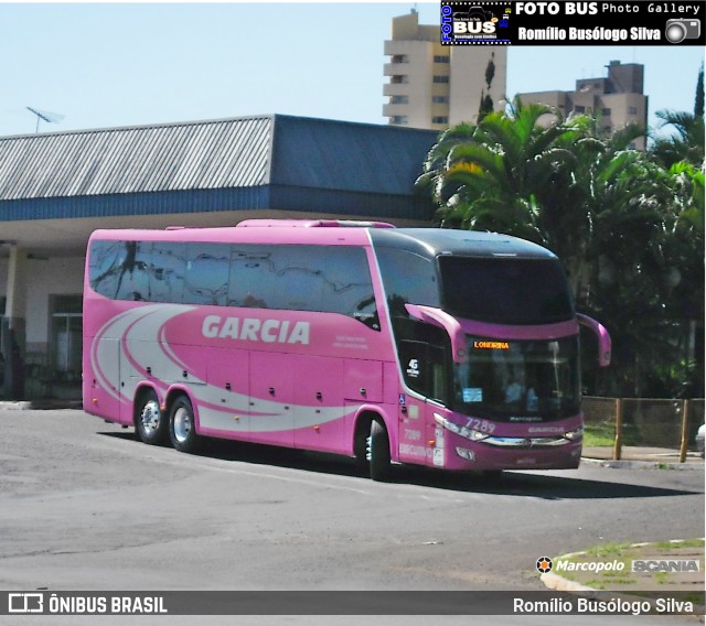 Viação Garcia 7289 na cidade de Rolândia, Paraná, Brasil, por Romílio Busólogo Silva . ID da foto: 6523613.