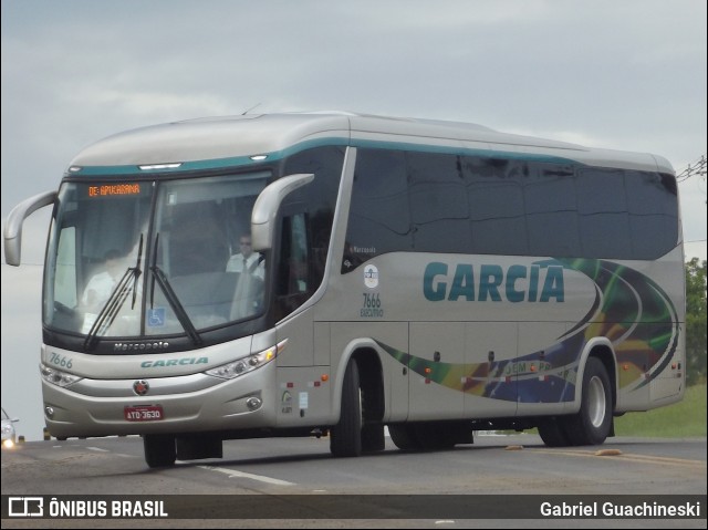 Viação Garcia 7666 na cidade de Imbaú, Paraná, Brasil, por Gabriel Guachineski. Número da foto: #6521275.