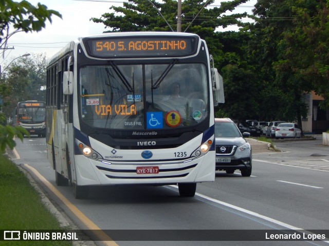 Viação Sul Fluminense 1235 na cidade de Rio de Janeiro, Rio de Janeiro, Brasil, por Leonardo Lopes. Número da foto: #6521783.