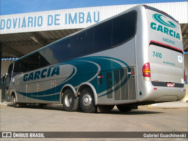 Viação Garcia 7410 na cidade de Imbaú, Paraná, Brasil, por Gabriel Guachineski. ID da foto: 6521280.