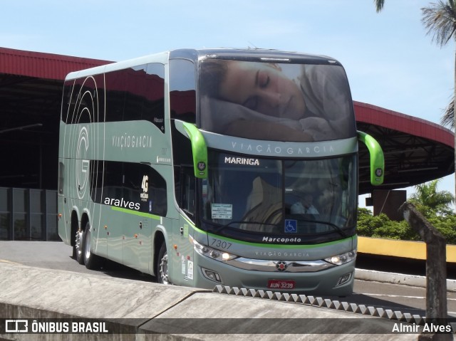 Viação Garcia 7307 na cidade de Londrina, Paraná, Brasil, por Almir Alves. Número da foto: #6524096.