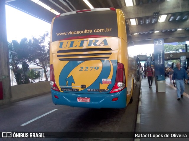 Viação Ultra 2279 na cidade de São Paulo, São Paulo, Brasil, por Rafael Lopes de Oliveira. Número da foto: #6525964.
