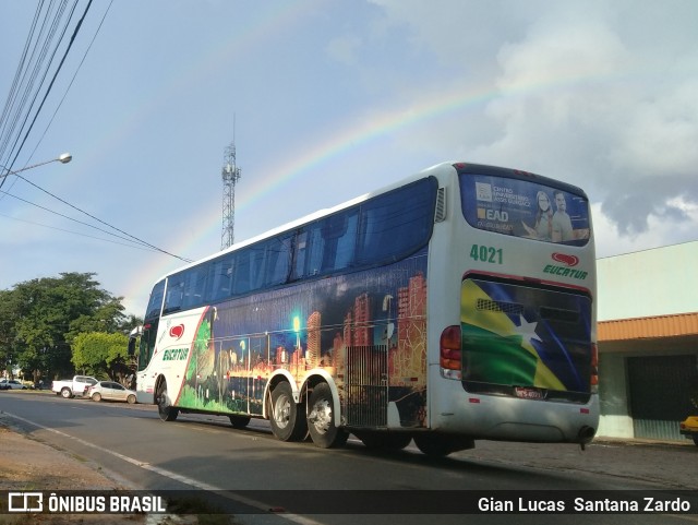 Eucatur - Empresa União Cascavel de Transportes e Turismo 4021 na cidade de Ji-Paraná, Rondônia, Brasil, por Gian Lucas  Santana Zardo. ID da foto: 6527659.