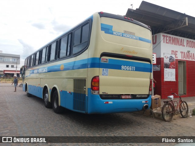 Viação Novo Horizonte 906611 na cidade de Tanhaçu, Bahia, Brasil, por Flávio  Santos. ID da foto: 6527691.