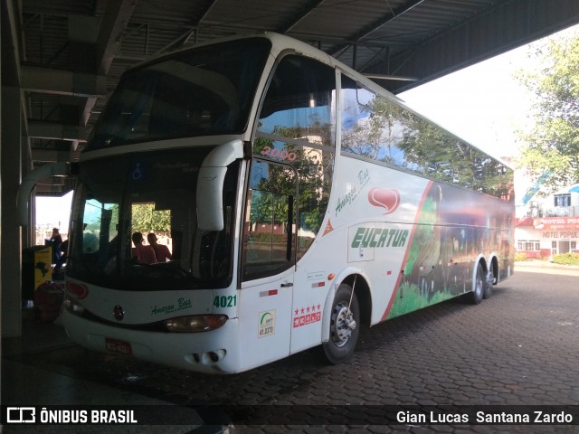 Eucatur - Empresa União Cascavel de Transportes e Turismo 4021 na cidade de Ji-Paraná, Rondônia, Brasil, por Gian Lucas  Santana Zardo. ID da foto: 6527647.