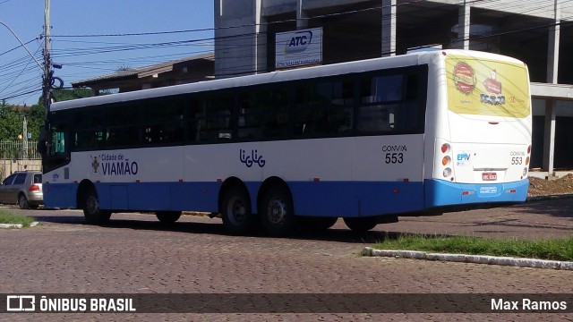 Empresa de Transporte Coletivo Viamão 553 na cidade de Viamão, Rio Grande do Sul, Brasil, por Max Ramos. Número da foto: #6527971.