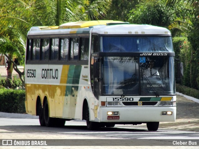 Empresa Gontijo de Transportes 15590 na cidade de Vitória da Conquista, Bahia, Brasil, por Cleber Bus. ID da foto: 6528080.