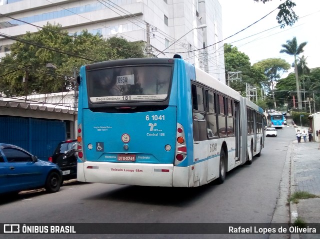 Viação Cidade Dutra 6 1041 na cidade de São Paulo, São Paulo, Brasil, por Rafael Lopes de Oliveira. ID da foto: 6530382.