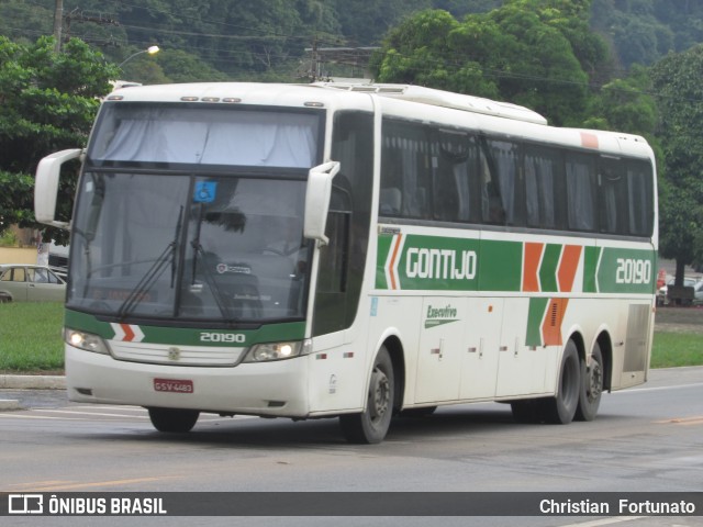 Empresa Gontijo de Transportes 20190 na cidade de Laranjal, Minas Gerais, Brasil, por Christian  Fortunato. Número da foto: #6528053.