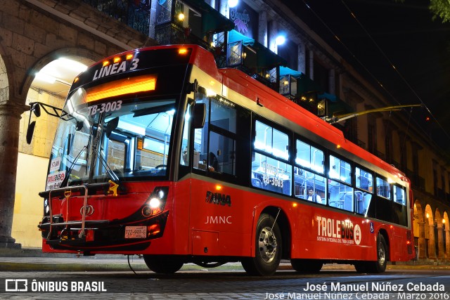 SiTren TB-3003 na cidade de Guadalajara, Jalisco, México, por José Manuel Núñez Cebada. ID da foto: 6527987.