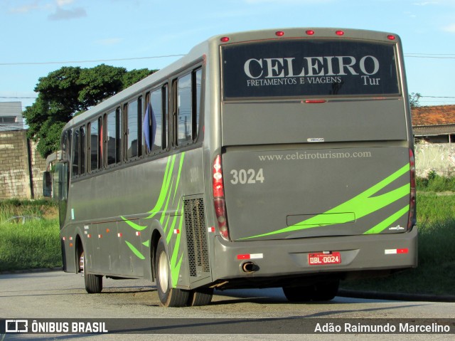 Celeiro Tur Fretamento e Turismo 3024 na cidade de Belo Horizonte, Minas Gerais, Brasil, por Adão Raimundo Marcelino. Número da foto: #6529926.
