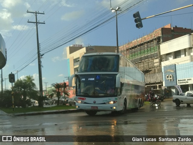 Eucatur - Empresa União Cascavel de Transportes e Turismo 4021 na cidade de Ji-Paraná, Rondônia, Brasil, por Gian Lucas  Santana Zardo. ID da foto: 6528059.