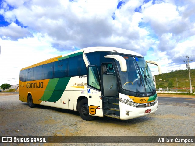 Empresa Gontijo de Transportes 7035 na cidade de Serrinha, Bahia, Brasil, por William Campos. ID da foto: 6532123.