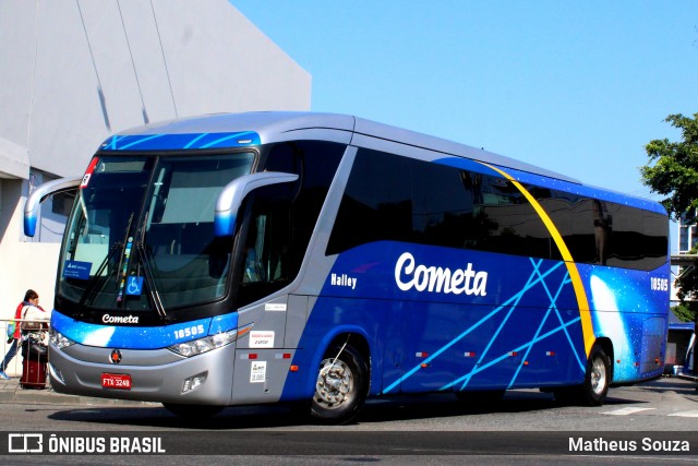Viação Cometa 18505 na cidade de Rio de Janeiro, Rio de Janeiro, Brasil, por Matheus Souza. Número da foto: #6531880.
