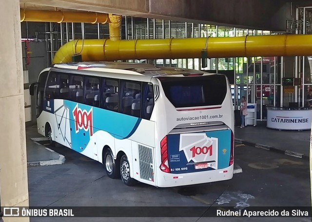 Auto Viação 1001 RJ 108.1092 na cidade de São Paulo, São Paulo, Brasil, por Rudnei Aparecido da Silva. ID da foto: 6532938.