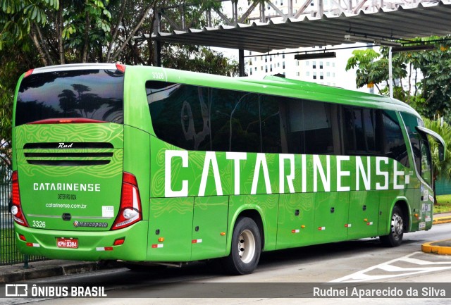 Auto Viação Catarinense 3326 na cidade de São Paulo, São Paulo, Brasil, por Rudnei Aparecido da Silva. Número da foto: #6534287.