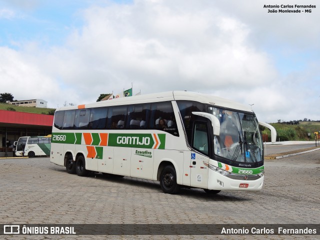 Empresa Gontijo de Transportes 21660 na cidade de João Monlevade, Minas Gerais, Brasil, por Antonio Carlos Fernandes. Número da foto: #6532898.