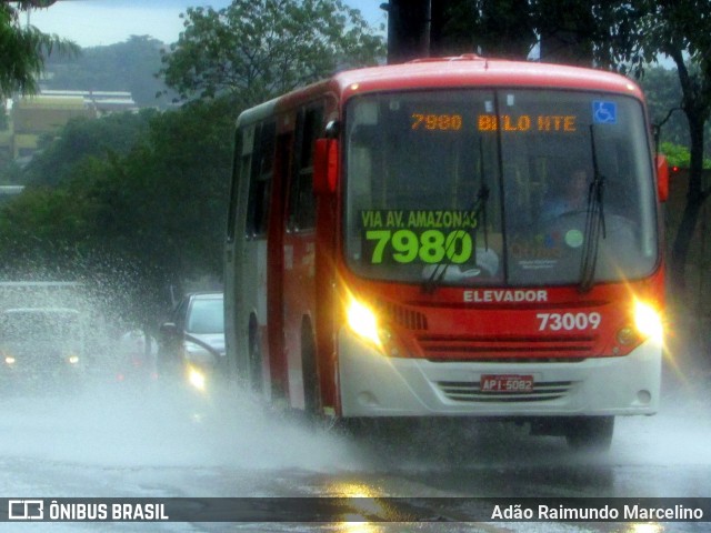 Viação São Geraldo 73009 na cidade de Belo Horizonte, Minas Gerais, Brasil, por Adão Raimundo Marcelino. ID da foto: 6534453.