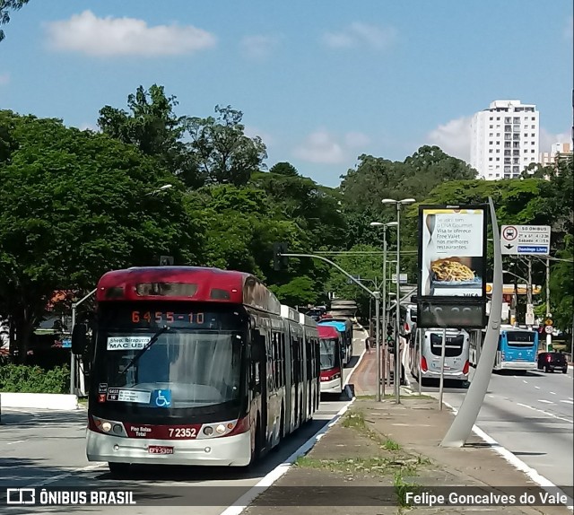 Viação Campo Belo 7 2352 na cidade de São Paulo, São Paulo, Brasil, por Felipe Goncalves do Vale. ID da foto: 6532547.