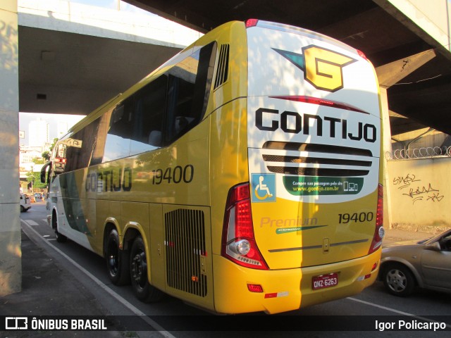 Empresa Gontijo de Transportes 19400 na cidade de Belo Horizonte, Minas Gerais, Brasil, por Igor Policarpo. ID da foto: 6535153.