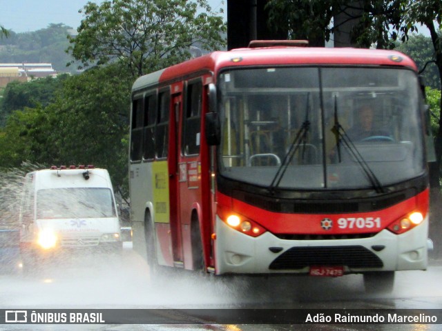 Viação Belo Monte Transportes Coletivos 97051 na cidade de Belo Horizonte, Minas Gerais, Brasil, por Adão Raimundo Marcelino. ID da foto: 6537423.