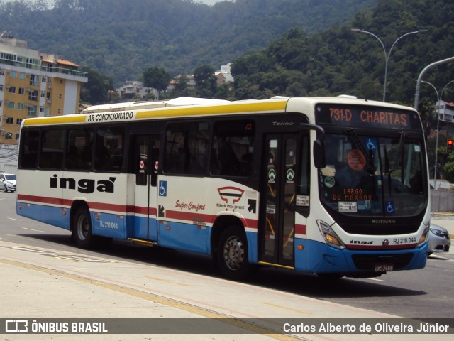 Auto Lotação Ingá RJ 210.044 na cidade de Niterói, Rio de Janeiro, Brasil, por Carlos Alberto de Oliveira Júnior. ID da foto: 6536842.