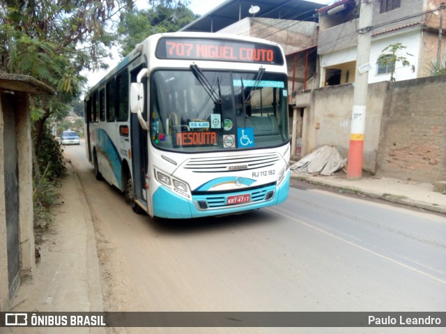 Auto Viação Vera Cruz - Belford Roxo RJ 112.182 na cidade de Belford Roxo, Rio de Janeiro, Brasil, por Paulo Leandro. Número da foto: #6536710.