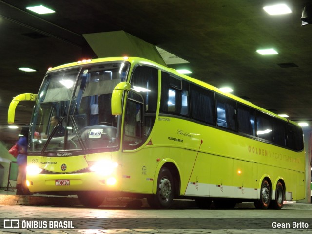 Viação Itapemirim 5501 na cidade de Belo Horizonte, Minas Gerais, Brasil, por Gean Brito. ID da foto: 6536748.