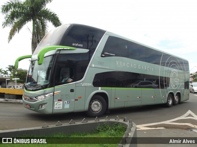 Viação Garcia 7307 na cidade de Londrina, Paraná, Brasil, por Almir Alves. Número da foto: #6536469.