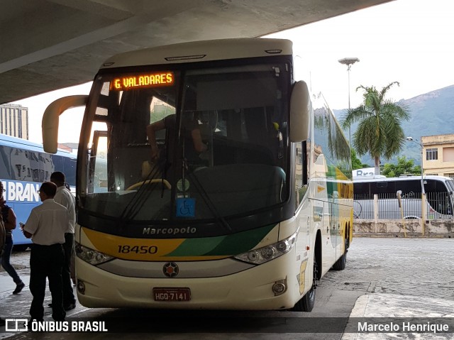 Empresa Gontijo de Transportes 18450 na cidade de Governador Valadares, Minas Gerais, Brasil, por Marcelo Henrique. Número da foto: #6535848.