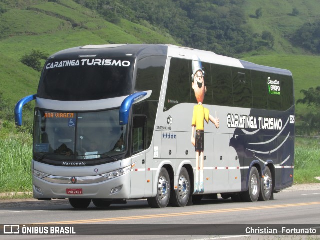 Caratinga Turismo 2525 na cidade de Leopoldina, Minas Gerais, Brasil, por Christian  Fortunato. Número da foto: #6535395.
